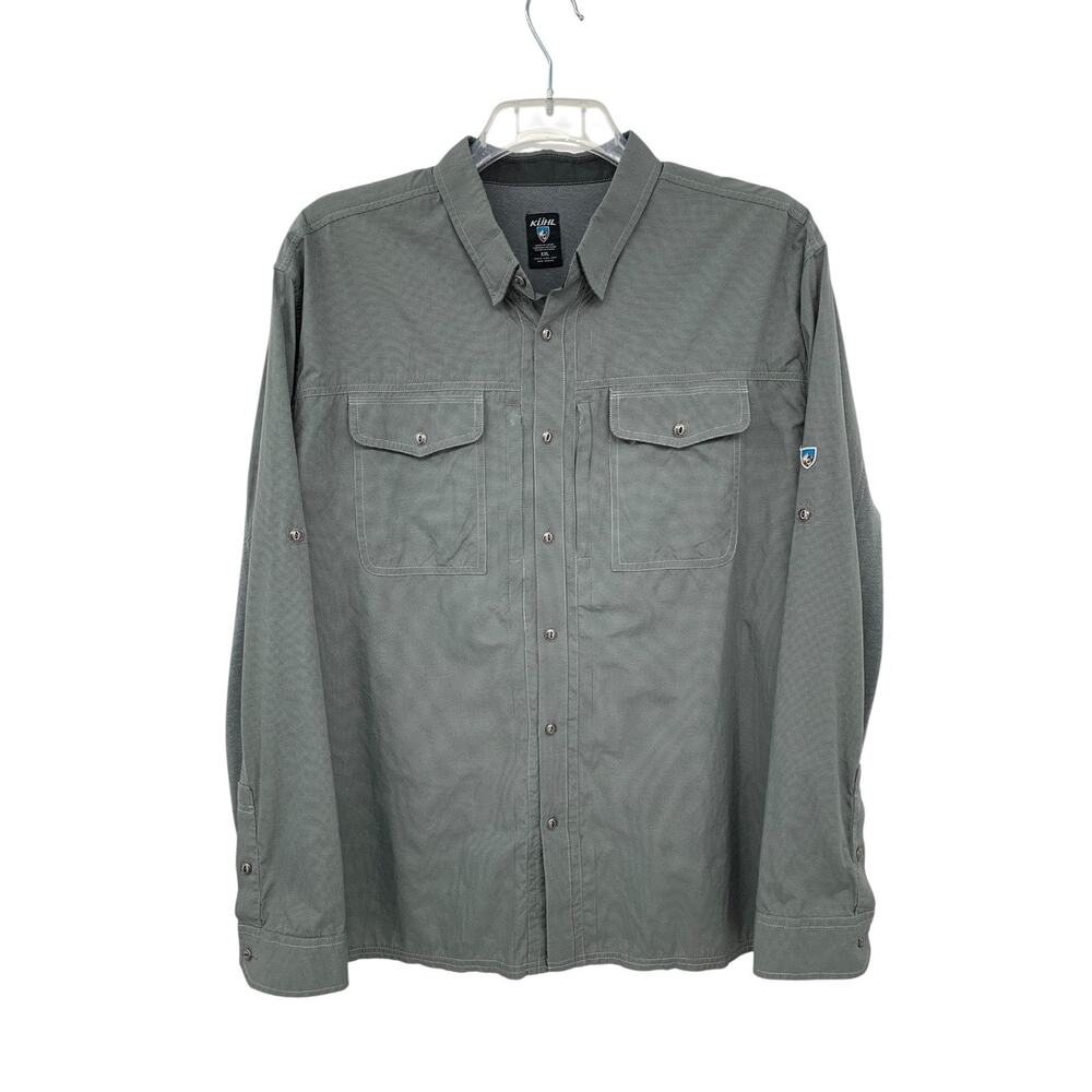 KUHL Airspeed Mens XXL Long Sleeve Button Up Shirt Outdoor Hiking Casual